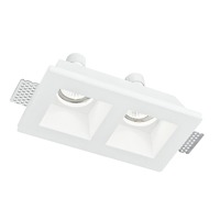 Hranatá - FAN INC-GHOST-Q2 Zápustné svítidlo Ghost, bílá, 2 x GU10, 21,4 x 11,8 x 5,5 cm - FANEUROPE