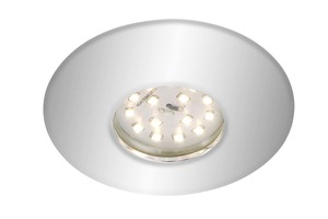 Kruhová - BRI 7227-018 LED vestavné svítidlo, pr. 9,3 cm, 5 W, chrom - BRILONER