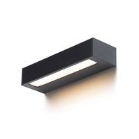Nástěnná - RED R14198 ASTER 25 nástěnná černá mléčný akryl 230V LED 2x6W IP65 3000K - RED - DESIGN RENDL