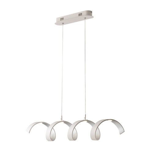 Dekorativní - FAN LED-HELIX-S4C BCO Závěsné svítidlo LED HELIX bílá/stříbrná, 20 W, 1680 lm, 3000 K, 80 × 13,5 × 120 cm - FANEUROPE - foto 1