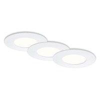 Kruhová - BRI 7113-436 3ks sada LED vestavné svítidlo, pr. 8,5 cm, 4,9 W, bílé - BRILONER