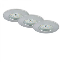 Kruhová - BRI 7204-039 3ks sada LED vestavné svítidlo, pr. 7,5 cm, hliník - BRILONER