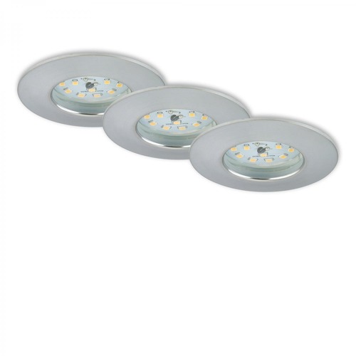 Kruhová - BRI 7204-039 3ks sada LED vestavné svítidlo, pr. 7,5 cm, hliník - BRILONER - foto 1