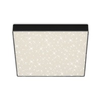 Hranatá - BRI 7078-415 LED stropní svítidlo hvězdné nebe, 28,7 cm, 21 W, černá - BRILONER