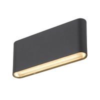 Nástěnná - LA 1007144 OVAL 18 WL nástěnné přisazené svítidlo 2700/3000 K 10 W, černá - BIG WHITE (SLV)