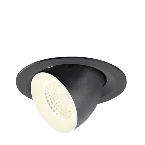 Kruhová - LA 1009581 NUMINOS® GIMBLE M Stropní vestavné svítidlo, 4000 K, 40°, černé / bílé - BIG WHITE (SLV) - foto 1