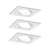 Koupelnová - P 93454 Vestavné svítidlo LED Nova hranaté 3x6,5W bílá mat nastavitelné - PAULMANN