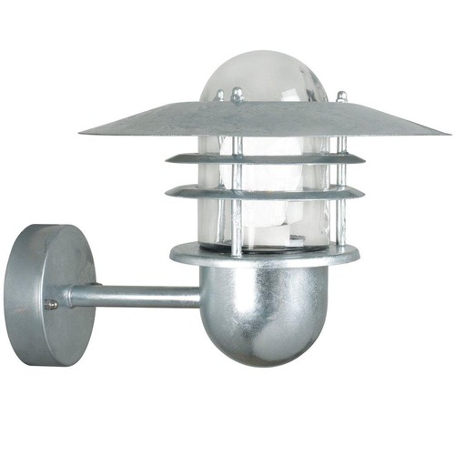 Nástěnná - NOR 74481031 Venkovní nástěnné svítidlo Agger 1x60W E27 galvanizovaná čirá - NORDLUX - foto 1