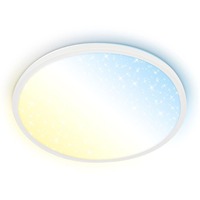 Kruhová - BRILO 7655016 Slim svítidlo LED panel pr.37,5 cm - 22W, 3000lm, dálkový ovladač, stmívatelné, bílé - BRILO