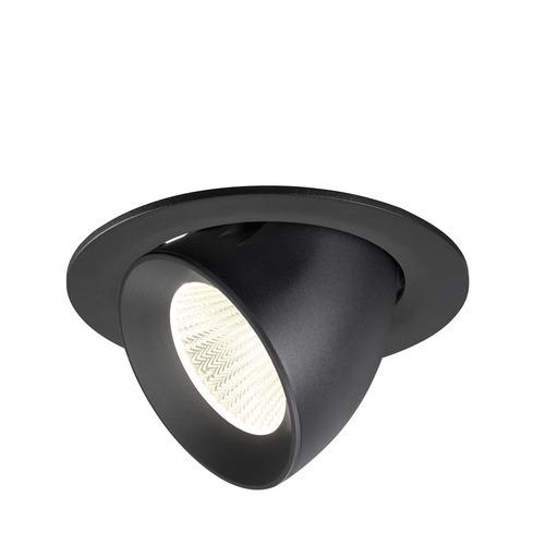 Kruhová - LA 1009742 NUMINOS® GIMBLE L Stropní vestavné svítidlo, 4000 K, 40°, IP20, kulaté, černé - BIG WHITE (SLV) - foto 1
