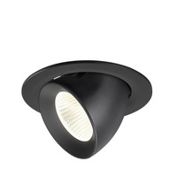 Kruhová - LA 1009742 NUMINOS® GIMBLE L Stropní vestavné svítidlo, 4000 K, 40°, IP20, kulaté, černé - BIG WHITE (SLV)