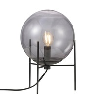 Stolní lampy dekorační - NOR 47645047 Stolní lampa Alton 15W E14 černá kouřová - NORDLUX