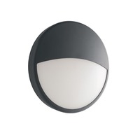Přisazená - FAN LED-EVER-XLP ANT Venkovní nástěnné svítidlo LED EVER antracit, polykarbonát, 28 W, 3750 lm, 3000 K, IP65, 30 x 8 cm - FANEUROPE