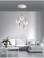 Vícečetná - NV 1500202805 Závěsné svítidlo FILO chromovaný hliník čiré sklo a zlatý rám G9 5x5W bez žárovky - NOVA LUCE