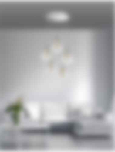 Vícečetná - NV 1500202805 Závěsné svítidlo FILO chromovaný hliník čiré sklo a zlatý rám G9 5x5W bez žárovky - NOVA LUCE - foto 1