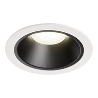 Kruhová - LA 1004048 NUMINOS® DL XL vnitřní LED zápustné stropní svítidlo bílá/černá 4000 K 40° - BIG WHITE (SLV)
