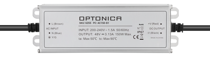 Voděodolný - Vodotěsný zdroj LED IP67 150W 48V 3.125A 3 roky záruka