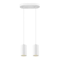 Vícečetná - LA 1006434 ASTO TUBE závěsné svítidlo, GU10, délka závěsu 250 cm, max. 2x 10 W, bílá - BIG WHITE (SLV)