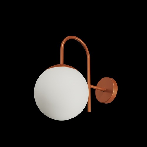 Dekorativní - OS ANC40011 ANCHA 2 nástěnné skleněné svítidlo terakota / bílá IP40 25W E27 - OSMONT - foto 1