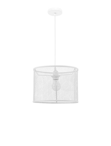 Válec - NV 8809302 Závěsné svítidlo NET bílý hliník bílý kabel E27 1x12W bez žárovky - NOVA LUCE - foto 1