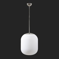 Nouzové osvětlení - OS TAN66496 TANIA P2 závěsné skleněné svítidlo nerez leštěná / bílá IP40 3000 K 41W LED nouzové kombinované 3 h (původní kód OS 66496) - OSMONT