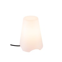 Na stůl - LA 1001778 KIROCONE TL venkovní stolní lampa, E27, IP44, bílá, max. 60W - BIG WHITE (SLV)