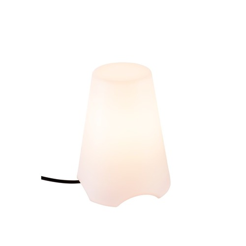 Na stůl - LA 1001778 KIROCONE TL venkovní stolní lampa, E27, IP44, bílá, max. 60W - BIG WHITE (SLV) - foto 1
