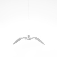 Dekorativní - BRO PC00963_001 Night Birds, závěsné svítidlo, 5W LED, opal / opaktní sklo, délka 73cm - BROKIS A