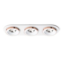 Hranatá - RED R13245 SHARM R III zápustná bílá měď 230V LED 3x10W 24° 3000K - RED - DESIGN RENDL