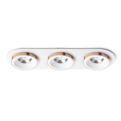 Hranatá - RED R13245 SHARM R III zápustná bílá měď 230V LED 3x10W 24° 3000K - RED - DESIGN RENDL - foto 1