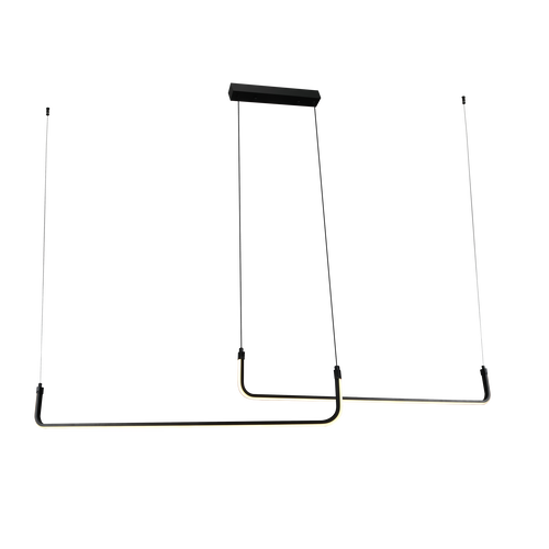 LED přívěšek - Závěsná LED lampa 25W Sand Black - foto 1