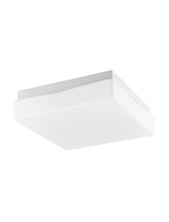 Hranatá - NV 6110042 Stropní svítidlo CUBE IP44 bílé opálové sklo E27 1x12W - NOVA LUCE