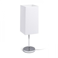 Stolní lampy dekorační - RED R14063 NYC/TEMPO 15/30 stolní Polycotton bílá/chrom 230V E27 7W - RED - DESIGN RENDL