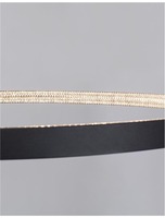 Kruhová - NV 9865110 Závěsné svítidlo PRESTON černý hliník a akryl LED 60W 230V 3000K IP20 stmívatelné - NOVA LUCE