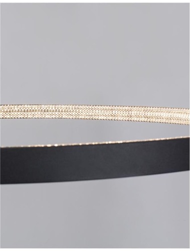 Kruhová - NV 9865110 Závěsné svítidlo PRESTON černý hliník a akryl LED 60W 230V 3000K IP20 stmívatelné - NOVA LUCE - foto 1