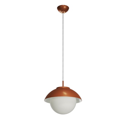 Koule - OS LUK60034 LUKIDA ST2 závěsné skleněné svítidlo terakota / bílá IP40 3000 K 20W LED - OSMONT - foto 1