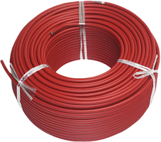 Spotřební materiál a příslušenství - Solární fotovoltaický kabel červený 1x4mm2 100M/Roll