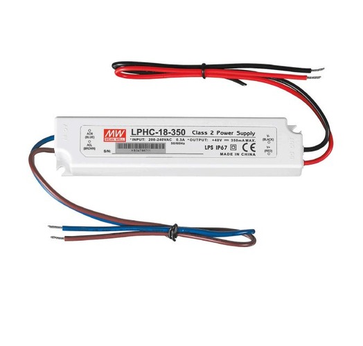 Stabilizované napětí - FAN I-DRIVER/18W-24V Driver MW LPH konst.napětí IP67 výstup DC 24V 0,75A 18W vstup AC180-264V DC254-370V 14x3x2,2 cm - FANEUROPE - foto 1