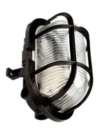 S vyšším krytím - IMPR 731168 Deko-Light stropní a nástěnné přisazené svítidlo - Syrma Oval, 1x max. 42 W E27, černá