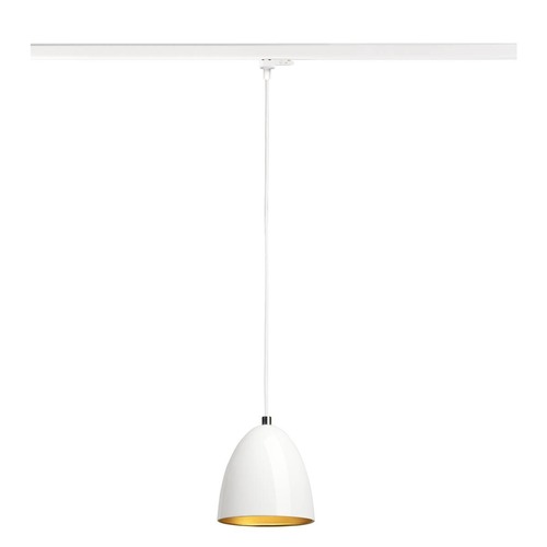 Svítidla - LA 1008062 PARA CONE 14 závěsné svítidlo pro 3fázový systém, GU10, bílá/zlatá - BIG WHITE (SLV) - foto 1