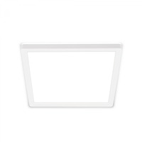Hranatá - BRILO 7516416 Tava LED stropní svítidlo, ploché, přímé a nepřímé osvětlení, 1900 lm, 16 W, bílé, 24x24 cm - BRILO