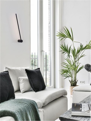 Nepřímé osvětlení - NV 9009322 Nástěnné svítidlo SYNTHESI černý hliník a akryl LED 18W 230V 3000K IP20 - NOVA LUCE - foto 1