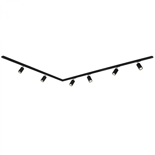 Lištové Briloner 230V - BRILO 8011065 BRILONER Lištový systém sada 300 cm do L - 4x 230V lišta 1-fázová, 6x spot GU10, černá 8011065 - foto 1
