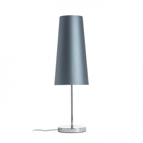 Stolní lampy dekorační - RED R14053 NYC/CONNY 15/30 stolní Monaco petrolejová/stříbrné PVC/chrom 230V E27 7W - RED - DESIGN RENDL - foto 1
