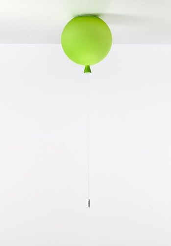 Dekorativní - BRO PC00878_015 Stropní svítidlo MEMORY ZELENÁ matná 25cm E14 - BROKIS C - foto 1