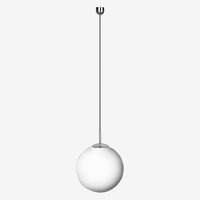 Koule - LU ZK.P1.400.77 PE Závěsné svítidlo POLARIS ZK PE 25,5W LED 3000K plast chrom opál ZK.P1.400.77 PE - LUCIS