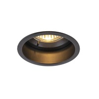 Kruhová - LA 1005435 HORN GU10 stropní zápustné svítidlo černé 25 W testováno blower door - BIG WHITE (SLV)