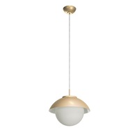 Koule - OS LUK60530 LUKIDA ST2 závěsné skleněné svítidlo zlatá / bílá IP40 4000 K 20W LED - OSMONT