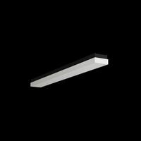 Podélná - OS MAT60031 MATAR 5 stropní/nástěnné plastové svítidlo černá / bílá IP44 3000 K 19W LED DALI - OSMONT