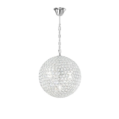 Koule - FAN I-PLANET/S35 Závěsné svítidlo Planet, chrom, 5 x G9, 35 x 35 x 120 cm - FANEUROPE - foto 1